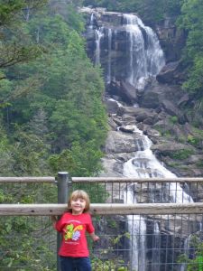 At Upper Whitewater Falls